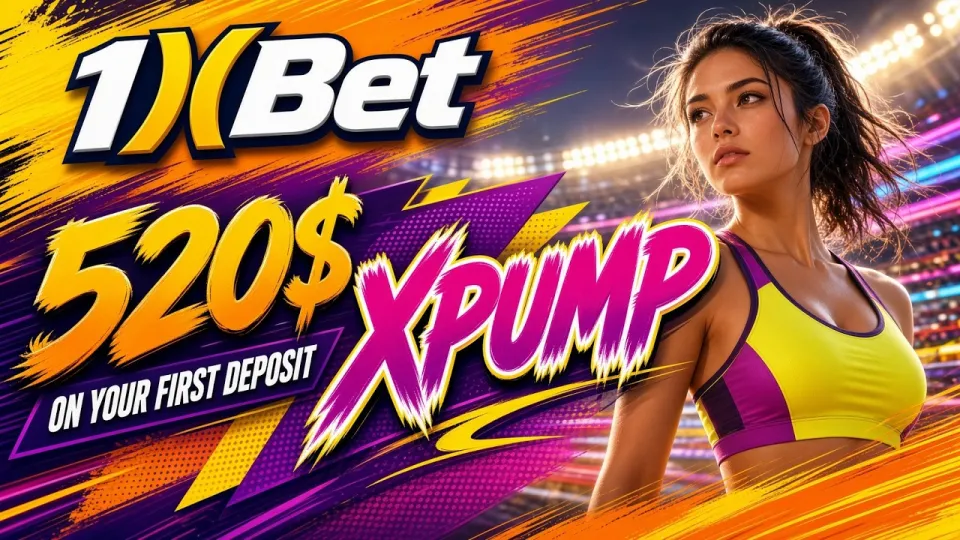 The 1XBET promo code XPUMP is entered in the promo field during registration and unlocks up to $520 on your first deposit
